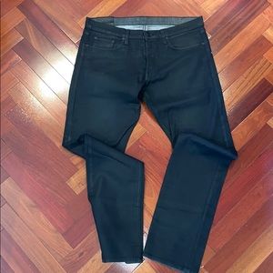 Men’s JBRAND black wax denim pants- size 34